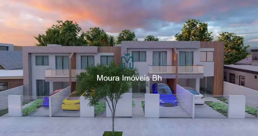 Casa duplex 3 quartos sendo 1 suíte com varanda e 1 vaga no bairro letícia