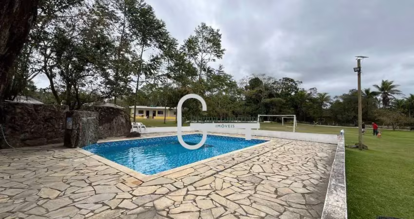Chácara com 6 dormitórios à venda, 24500 m² por r$ 1.600.000,00 - jardim somar - peruíbe/sp