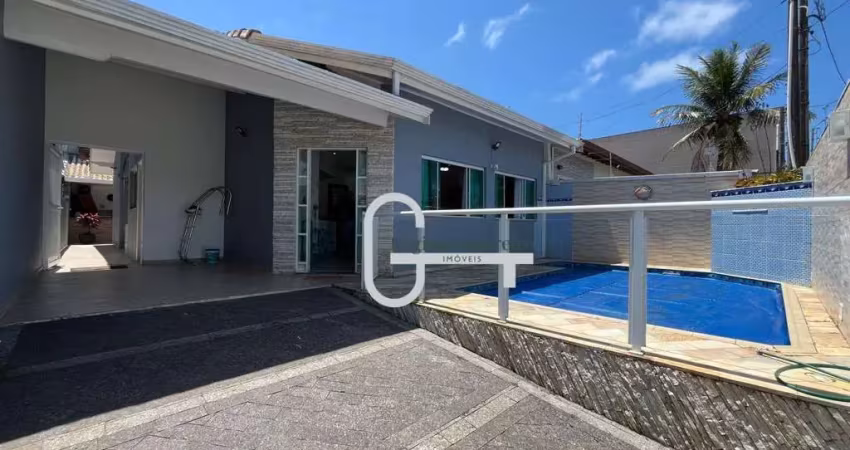 Casa com 3 dormitórios à venda, 149 m² por r$ 850.000,00 - balneário três marias - peruíbe/sp