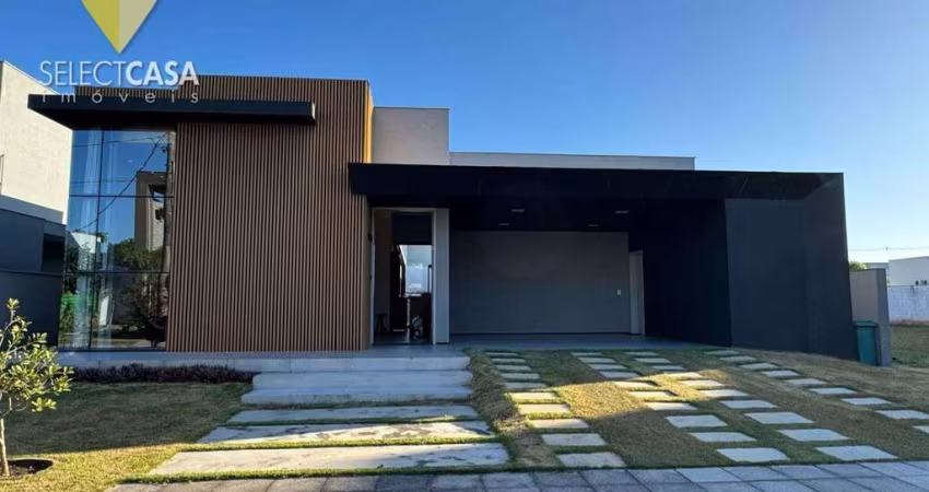 Casa linear 2 suítes + quarto reversível no condomínio Alphaville Jacuhy
