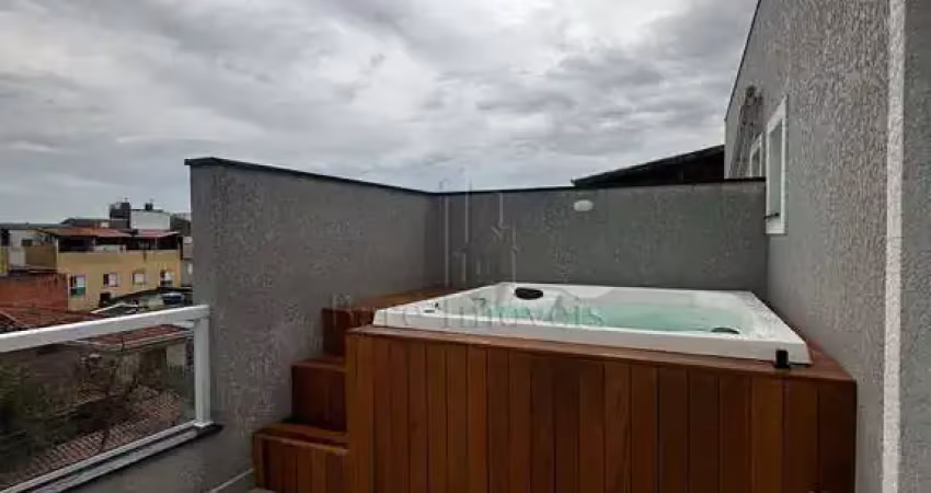 Cobertura na vila linda, santo andré - 120m² com espaço gourmet e jacuzzi