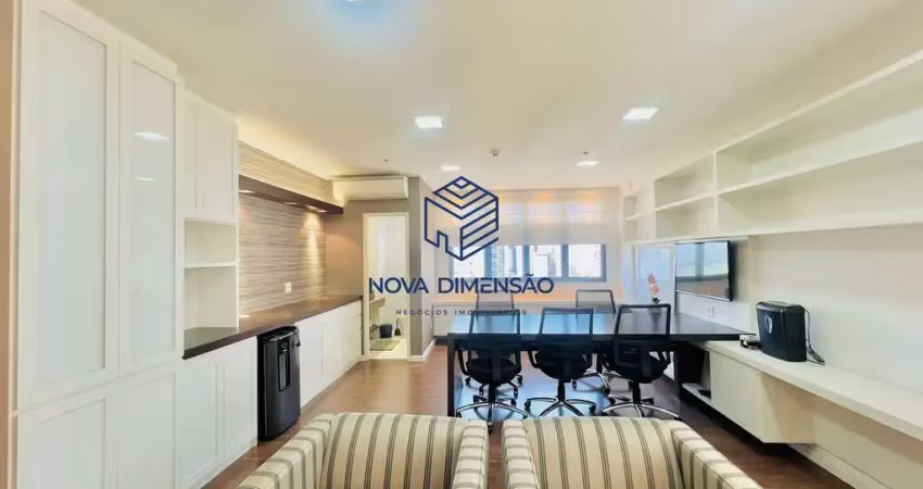 Sala comercial decorada e mobiliada no jardim aquarius 54m²