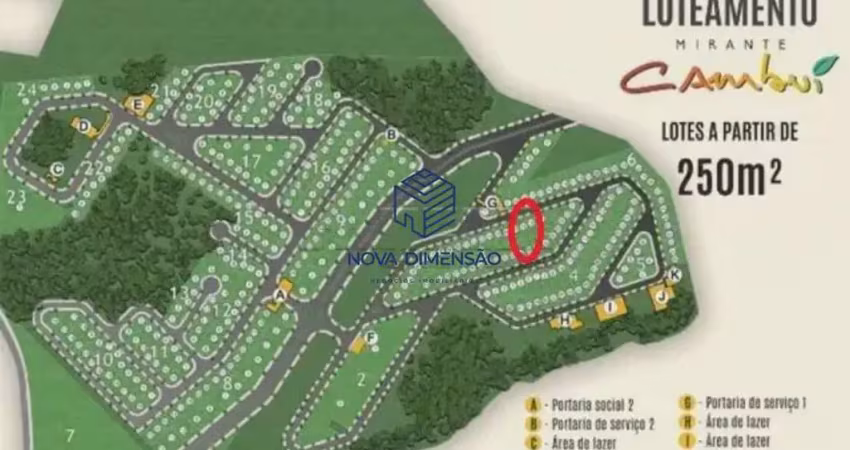 Terreno à venda na Estrada Municipal Glaudiston Pereira de Oliveira, 3864, Residencial Cambui, São José dos Campos