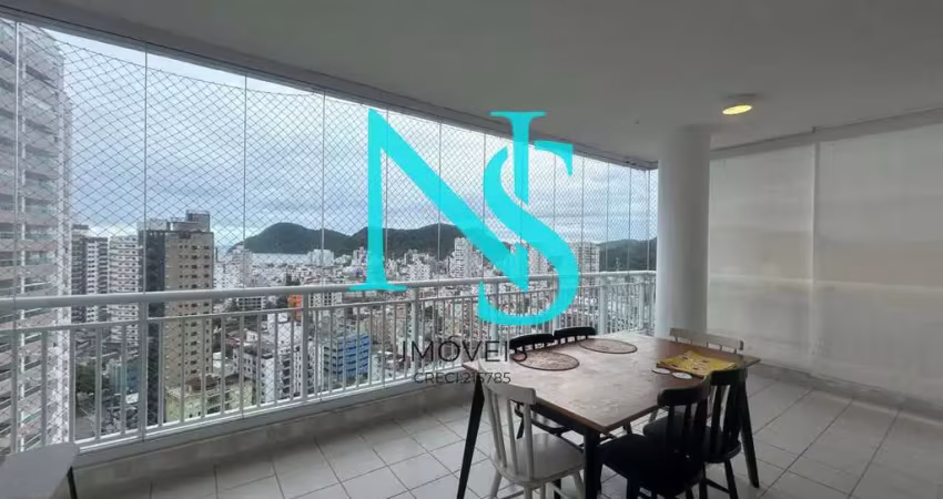 Alto padrão para locação em guarujá, vila alzira, 3 dormitórios, 1 suíte, 1 banheiro, 2 vagas
