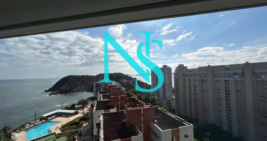 Alto padrão para locação em guarujá, mar e céu, 2 dormitórios, 2 suítes, 3 banheiros, 2 vagas