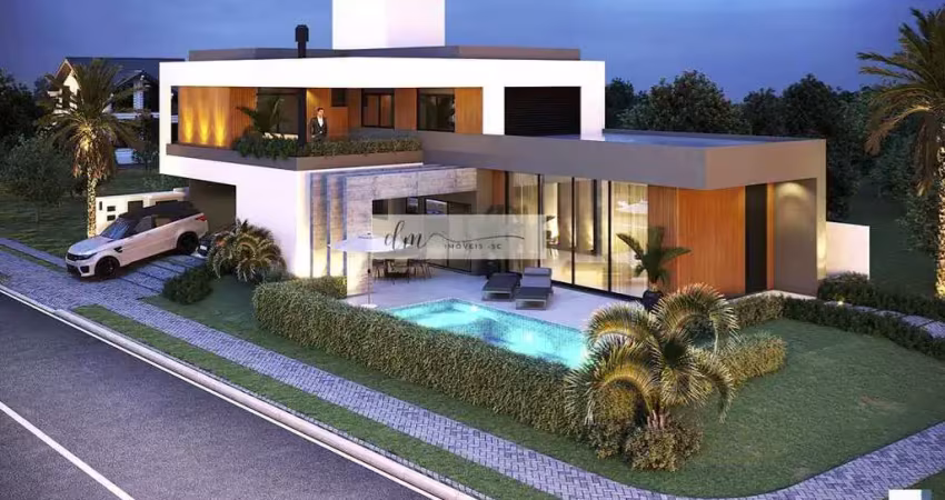 Casa de alto padrão 360 m2 à venda no condomínio caledônia – camboriú | piscina, área gourmet e 3 suítes