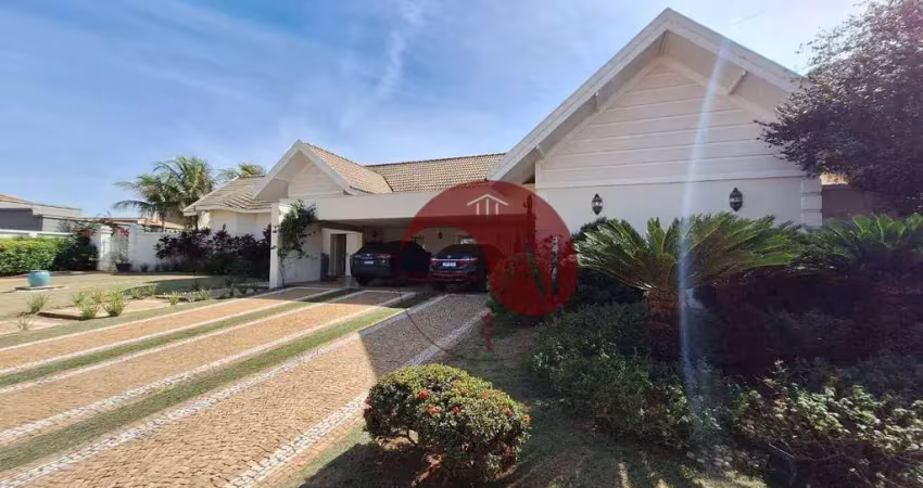 Magnífica casa em condomínio de alto padrão com 3 suítes e 555 m² - parque residencial damha - sjrp/sp