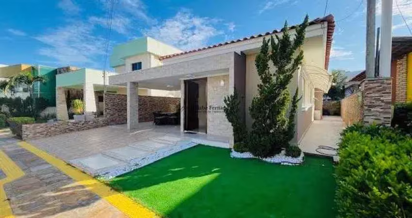 Linda casa plana mobiliada c/ 200m² à venda no Cond. Green Club 1, Parnamirim/RN