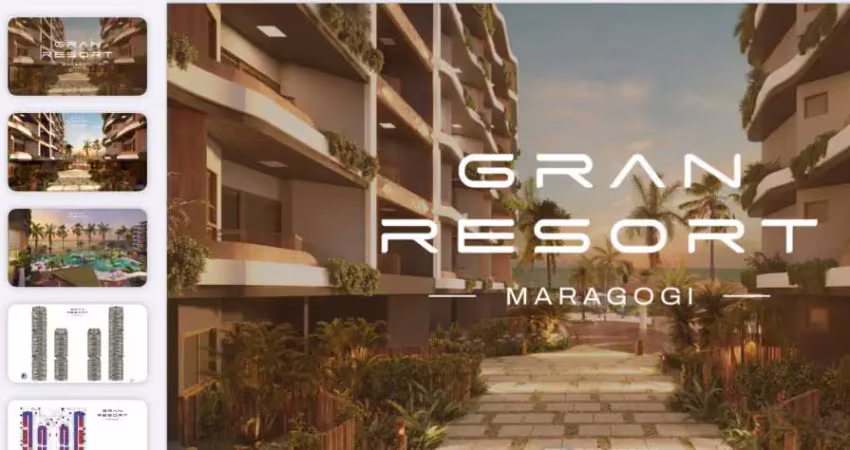 Apartamento à venda no gran resort mara , barra grande , maragogi, al