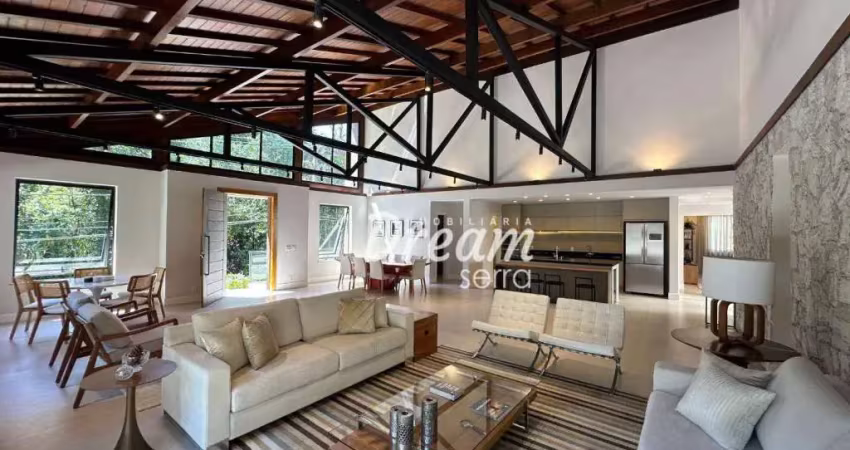 Casa com 4 dormitórios à venda, 497 m² por r$ 4.490.000,00 - comary - teresópolis/rj