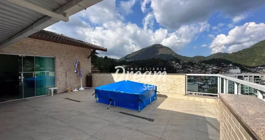 Cobertura com 3 dormitórios à venda, 183 m² por r$ 1.300.000,00 - tijuca - teresópolis/rj