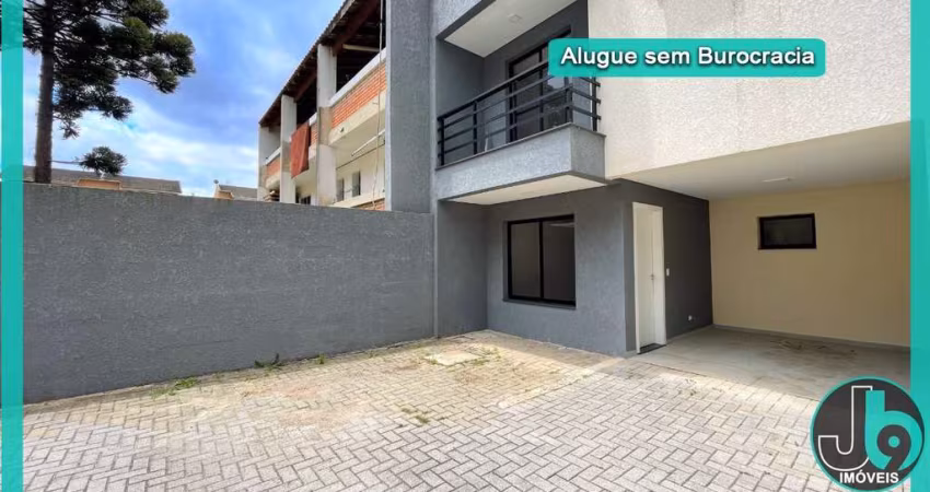 Sobrado em Condomínio Alugar 135m² Boqueirão semimobiliado com 2 vagas de garagem, 3 dormitórios sendo 1 suíte