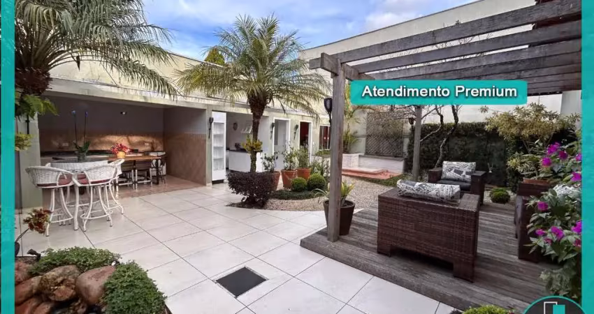 Casa à venda no capão da imbuia com 4 quartos 4 vagas de garagem área gourmet e jardim com deck e lago artificial com 400m² por r$1.270,000,00