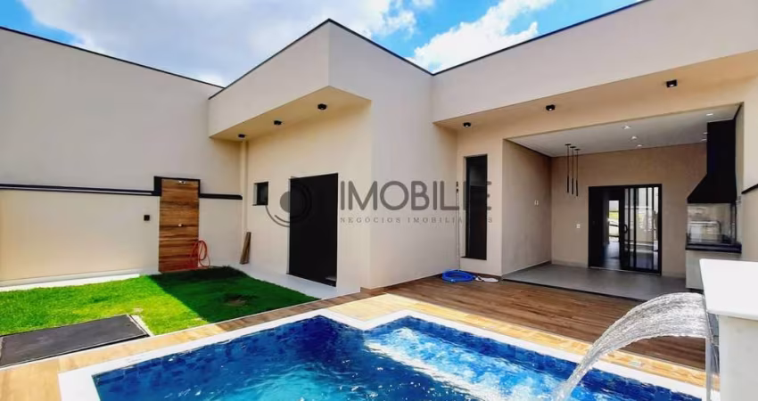 Casa com 3 dormitórios sendo 1 suítes e com piscina no Residencial Evidencias em Indaiatuba-SP