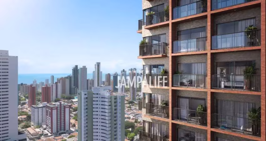 Flat com 1 dormitório à venda, 27 m² por R$ 252.749,92 - Miramar - João Pessoa/PB