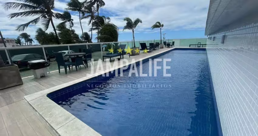 Apartamento pé na areia com porteira fechada no jardim oceania