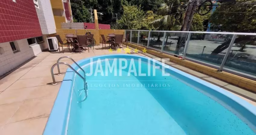 Apartamento com 1 dormitório à venda, 34 m² por r$ 360.000,00 - cabo branco - joão pessoa/pb