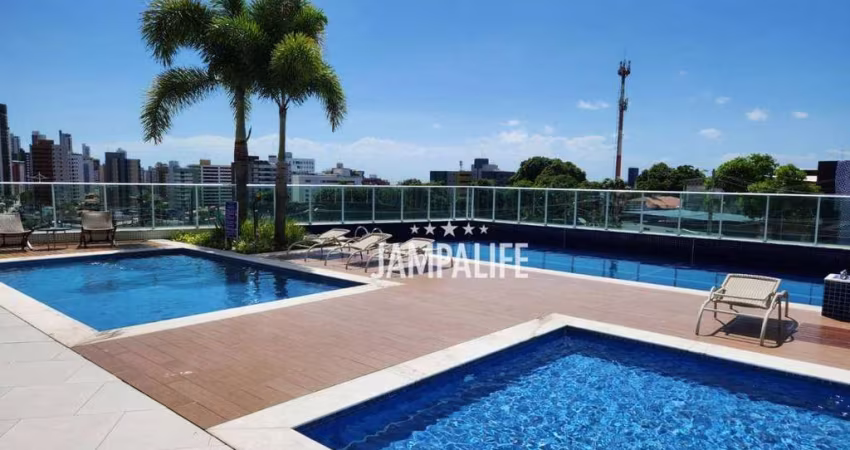 Apartamento com 2 dormitórios à venda, 70 m² por R$ 1.059.000,00 - Altiplano Cabo Branco - João Pessoa/PB
