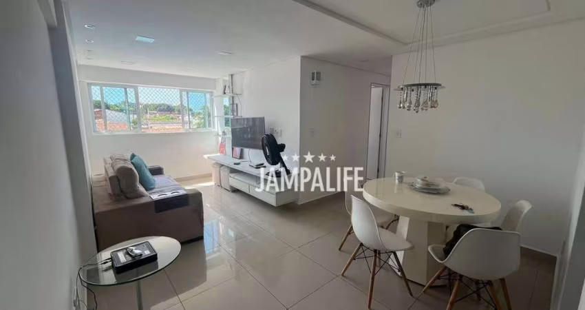 Apartamento com 3 dormitórios à venda, 80 m² por R$ 640.000,00 - Altiplano Cabo Branco - João Pessoa/PB