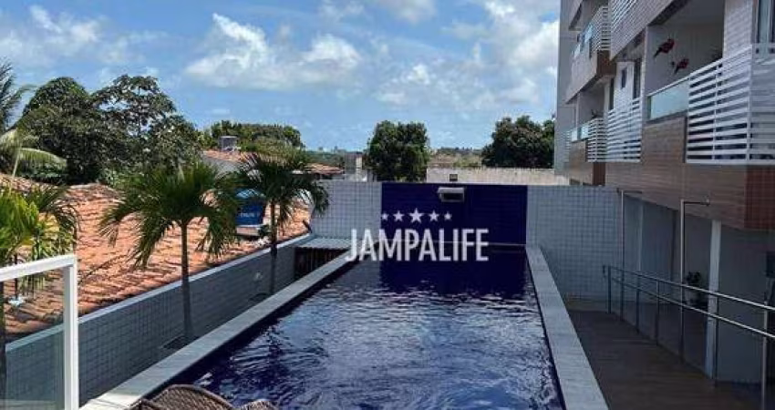 Apartamento com 3 dormitórios à venda, 77 m² por R$ 550.000,00 - Altiplano Cabo Branco - João Pessoa/PB