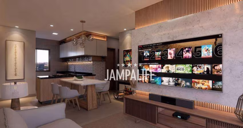 Apartamento Térreo com 2 dormitórios à venda, 113 m² por R$ 475.000 - Bessa - João Pessoa/PB