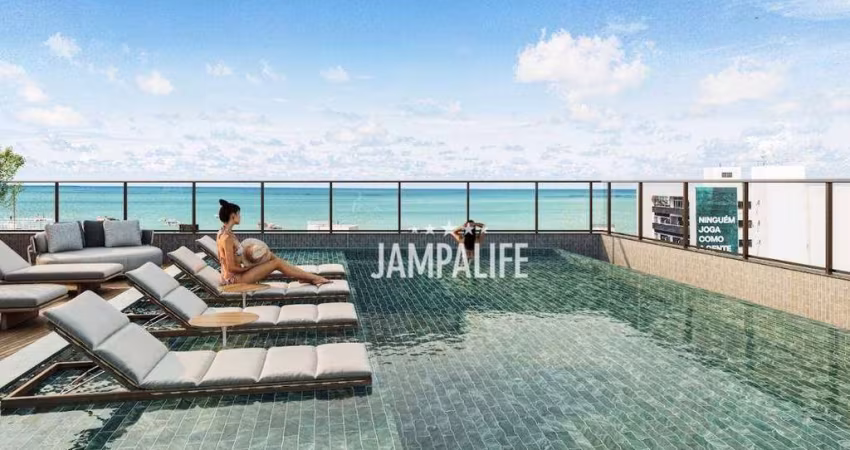 Flat com 1 dormitório à venda, 19 m² por R$ 366.000,00 - Tambaú - João Pessoa/PB