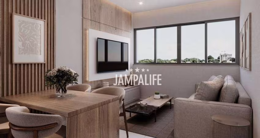 Apartamento Garden com 2 dormitórios à venda, 58 m² por R$ 366.000,00 - Altiplano Cabo Branco - João Pessoa/PB