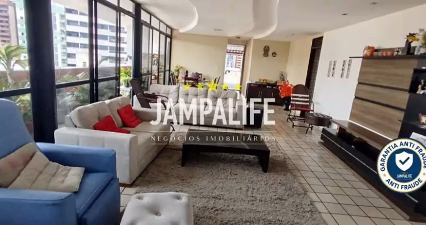 Cobertura com 4 dormitórios à venda, 347 m² por r$ 1.600.000,00 - manaíra - joão pessoa/pb