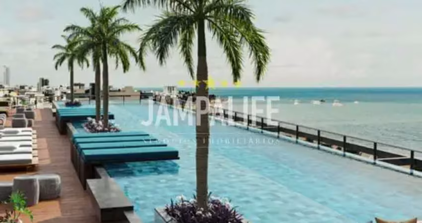 Flat com 1 dormitório à venda, 18 m² por r$ 395.000,00 - cabo branco - joão pessoa/pb