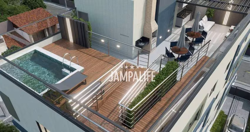 Apartamento Garden com 2 dormitórios à venda, 53 m² por R$ 340.000,00 - Bancários - João Pessoa/PB