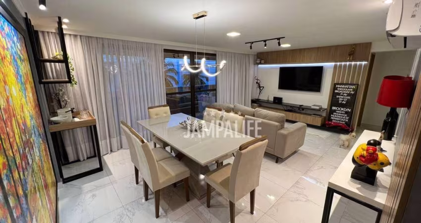 Apartamento com 3 dormitórios para alugar, 120 m² por R$ 10.000,00/mês - Altiplano Cabo Branco - João Pessoa/PB