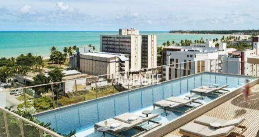 Flat com 1 dormitório à venda, 24 m² por R$ 480.000,00 - Cabo Branco - João Pessoa/PB