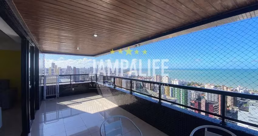 Apartamento com 4 dormitórios à venda, 235 m² por r$ 1.800.000,00 - manaíra - joão pessoa/pb
