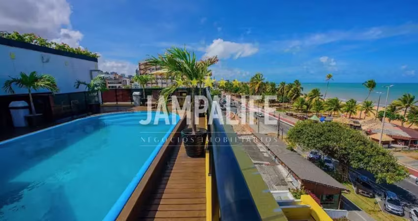 Flat com 1 dormitório à venda, 53 m² por r$ 599.000,00 - cabo branco - joão pessoa/pb