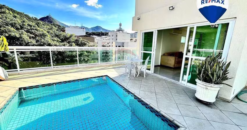 Cobertura duplex 320m2, 5 quartos (3 suites), 4 vagas de garagem, varandão e piscina. vista 360º