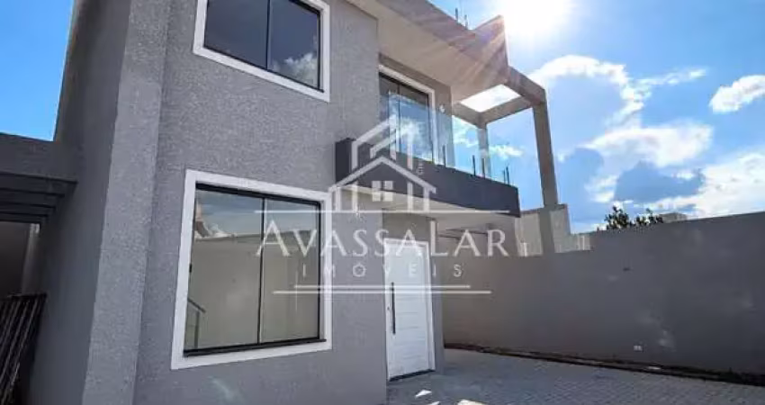 Sobrado com 3 dormitórios e terraço a venda, no bairro pinheirinho, curitiba -pr