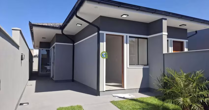 Casa geminada nova com suíte e quintal em forquilhas - são josé/sc