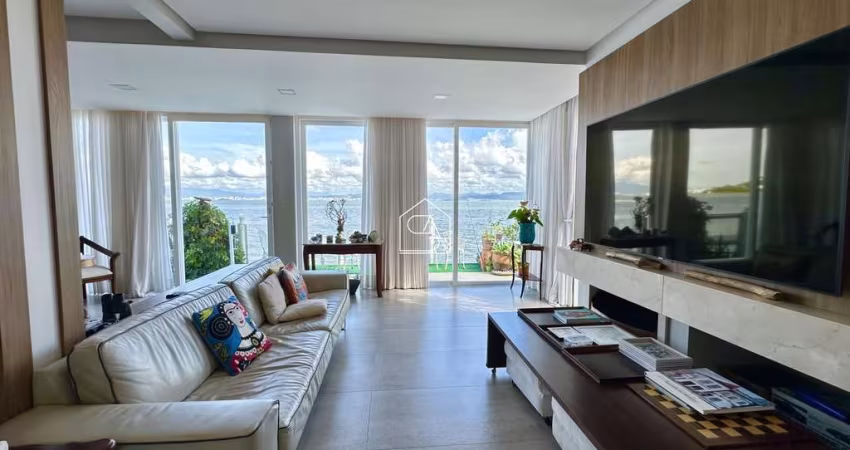A verdadeira casa pé na Areia, em Cacupé, Florianópolis SC.
