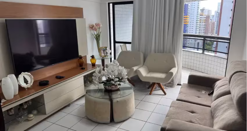 Alugo APT MOBILIADO 98m2 3qts 2 suítes dependência + 2 vagas cobertas