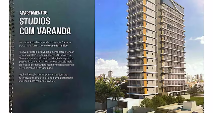 Apartamento para venda em salvador, barra, 1 dormitório, 1 banheiro, 1 vaga