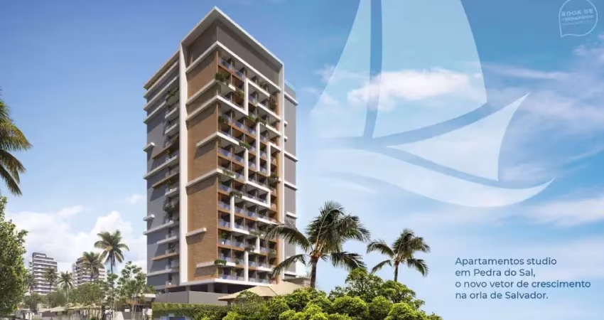 Apartamento para venda em salvador, itapuã, 1 dormitório, 1 banheiro, 1 vaga