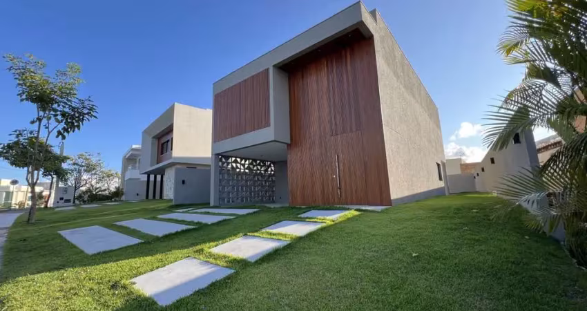 Casa em condomínio para venda em camaçari, alphaville (abrantes), 4 dormitórios, 4 suítes, 5 banheiros, 1 vaga