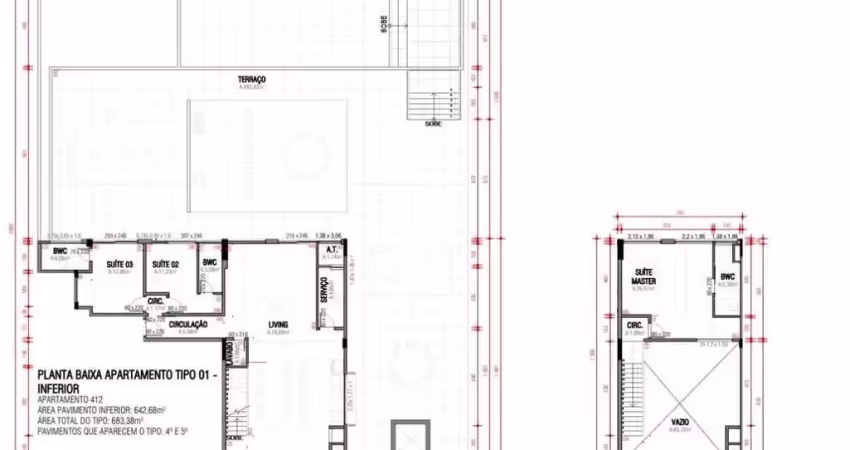 Apartamento com 3 quartos à venda no Centro, Porto Belo 