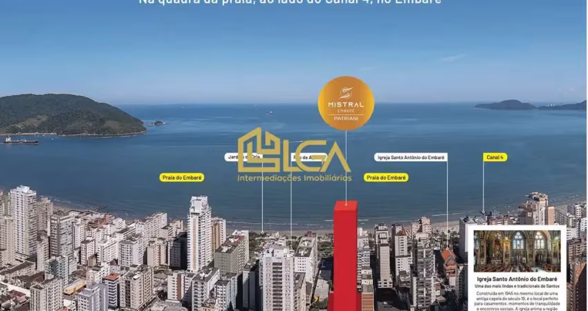 Apartamento com 2 quartos à venda na Avenida Doutor Epitácio Pessoa, 186, Embaré, Santos