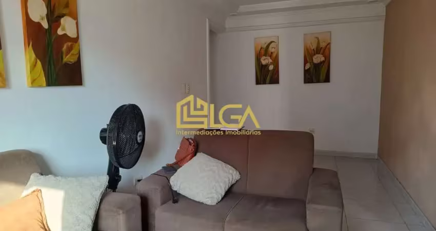 Apartamento de 89m 2 dormitórios 2 wc e 1 vaga demarcada - santos