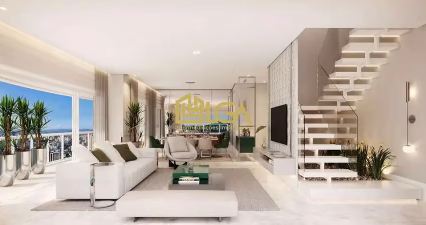 Ilhas resort - cobertura duplex a venda - 301 m² - ponta da praia - santos