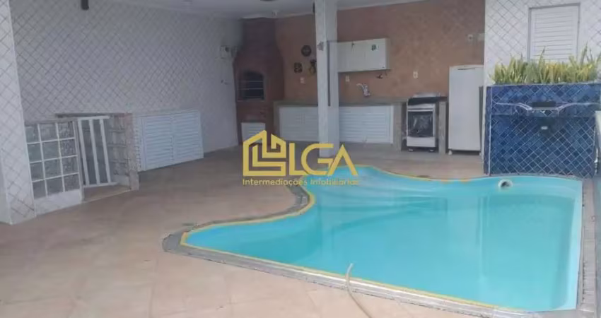 Sobrado com piscina e 3 suítes no embaré – 300 m², 2 vagas e área gourmet