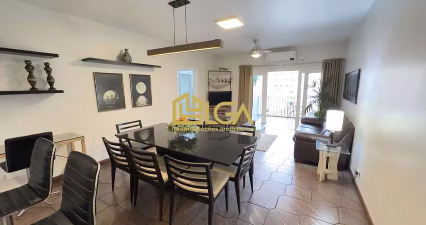 Apartamento mobiliado, 110m², 2 dorms – gonzaga, santos - locação