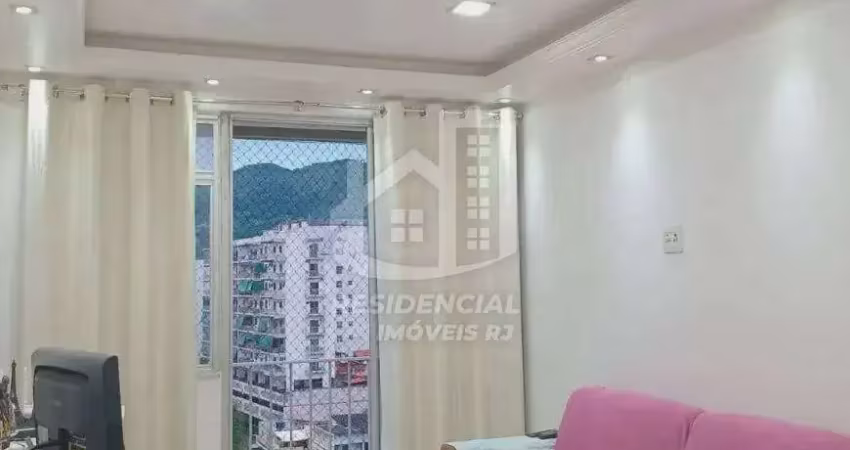Apartamento venda 69m² com vaga varanda 2quartos dependência infra meier rj