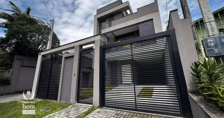 Sobrado triplex com 160 m², contém terraço com hidromassagem, 3 quartos sendo 1 suíte, à venda por r$ 1.290.000 - são lourenço - curitiba/pr